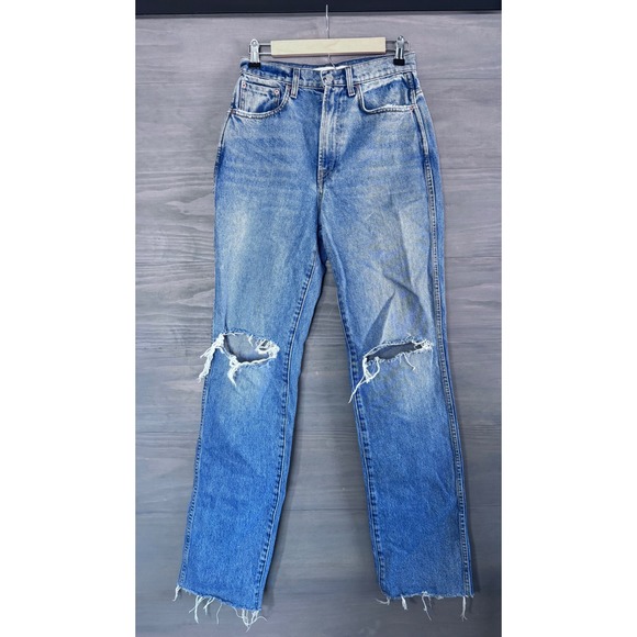 GRLFRND THE SARA SUPER HIGH RISE SLIM STRAIGHT SIZE 26 - Picture 4 of 7